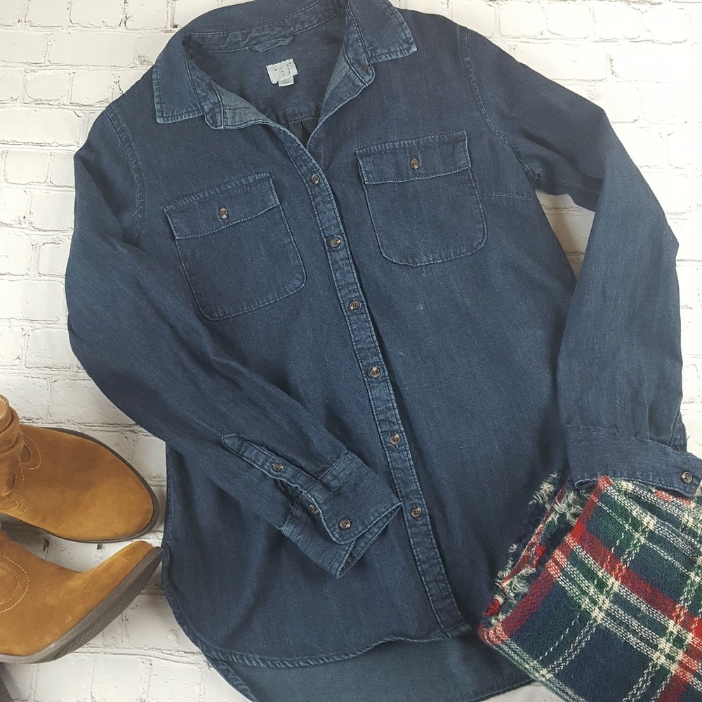 A New Day Indigo Denim Shirt (M)